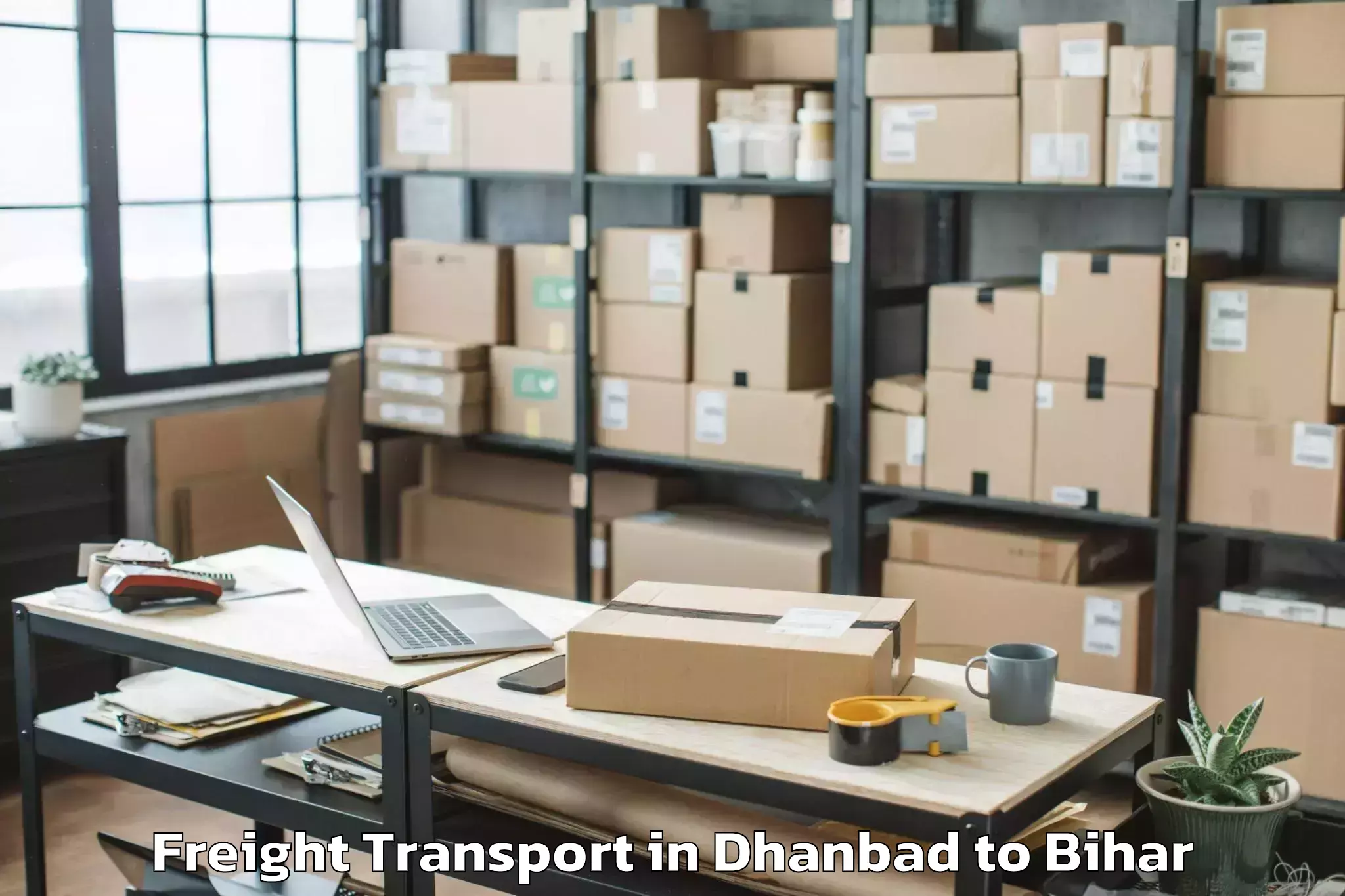 Easy Dhanbad to Buxar Freight Transport Booking